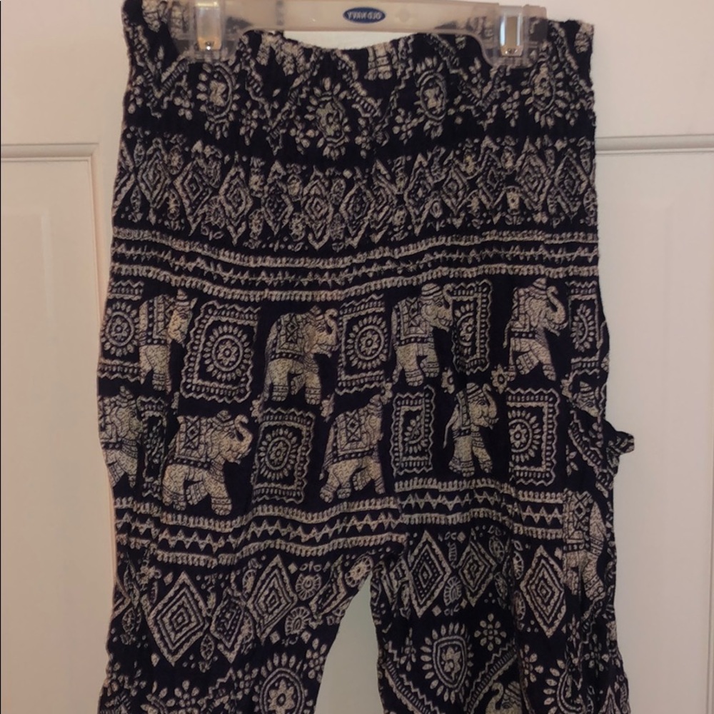 Navy Elephant Pants